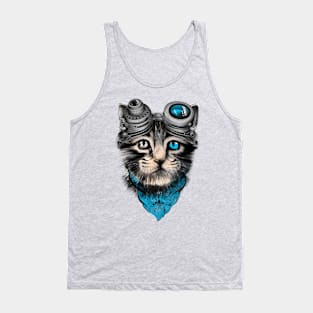 steampunk cat Tank Top